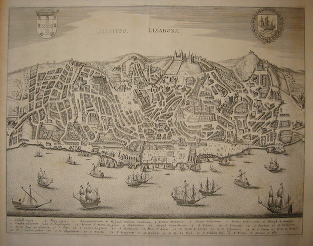 Merian Matthà¤us (1593-1650) Olisippo. Lisabona 1649 Francoforte